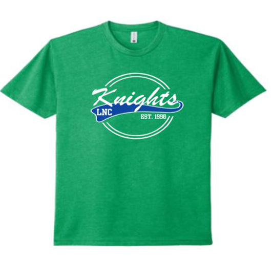 NEW Adult Knights T-Shirt Kelly Green