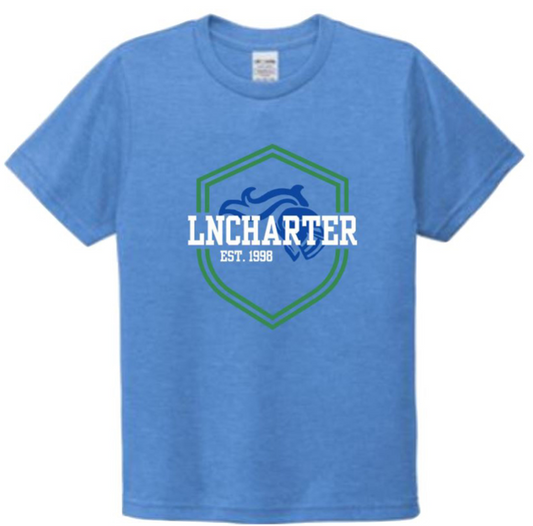 Adult Heather Blue LNCharter T-Shirt