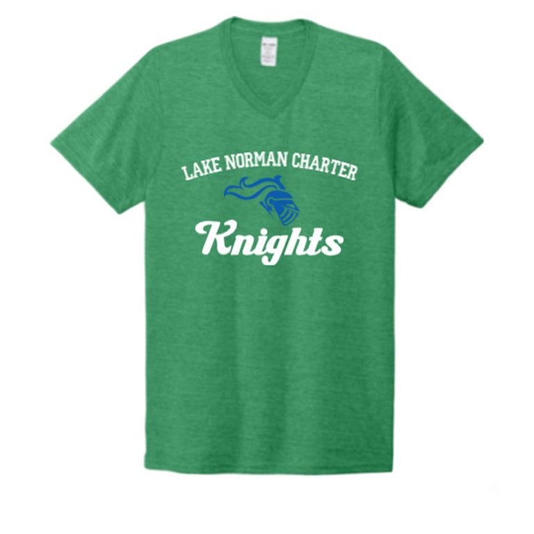 COMING SOON! Adult Green V-Neck KNIGHTS T-Shirt