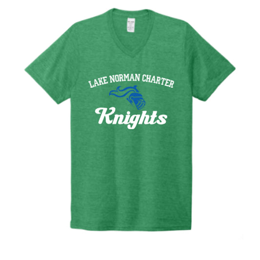 COMING SOON! Adult Green V-Neck KNIGHTS T-Shirt