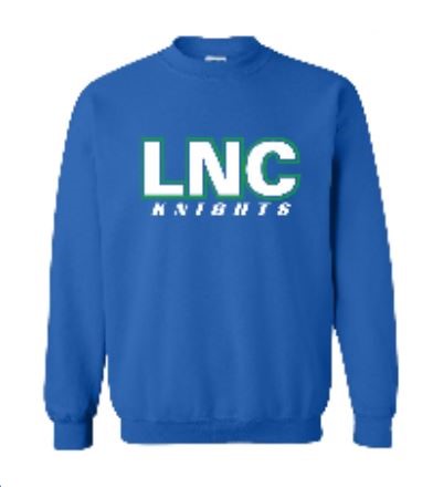 SALE!! Blue LNC Crewneck Sweatshirt
