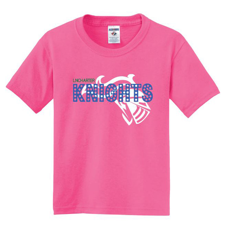 NEW!! Bright Pink Youth Knights T-Shirt